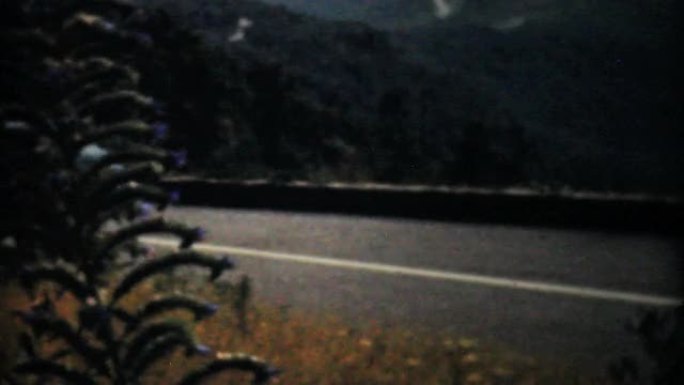 驾车穿越蓝岭山脉-1940复古8毫米电影