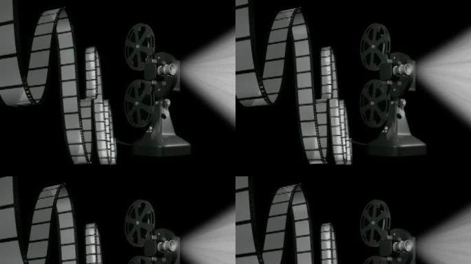 电影放映机播放可循环的NTSC