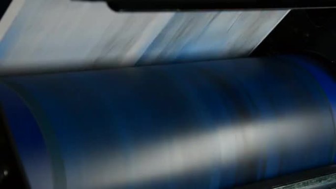 卷筒纸胶印机印刷机，特写