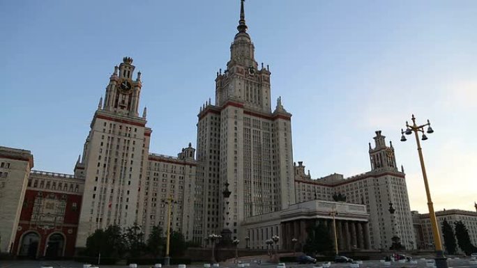 罗蒙诺索夫莫斯科国立大学 (夜间)，主楼，俄罗斯