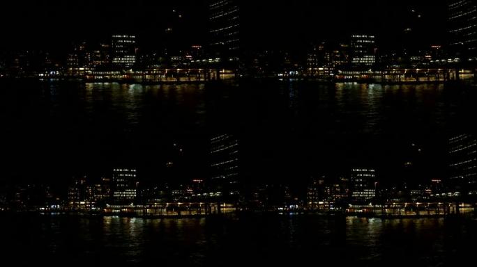 悉尼港夜景、环形码头、渡船