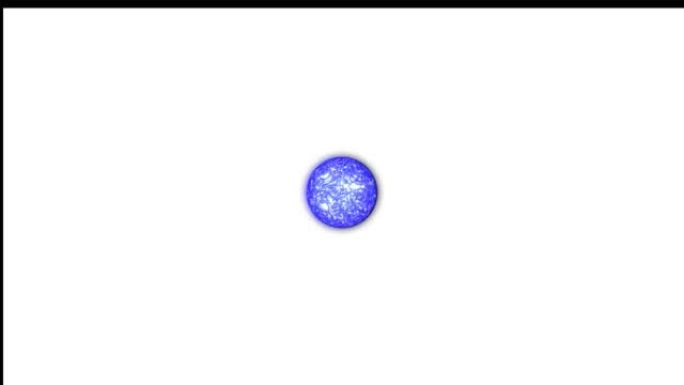 蓝色冻结，果冻液体动画背景。白色背景。rs 117