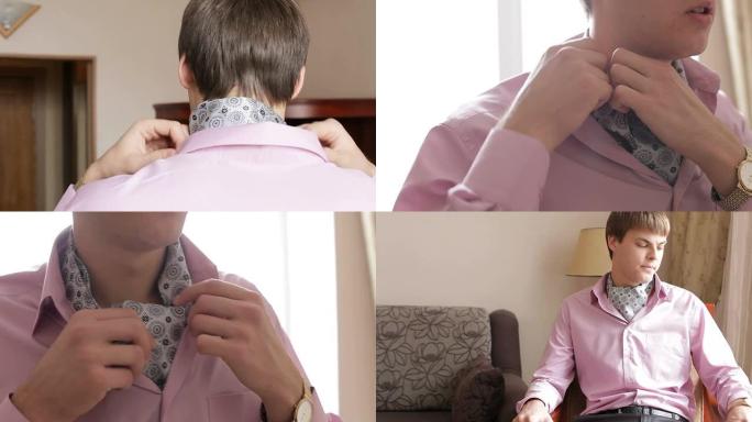 新郎系领带