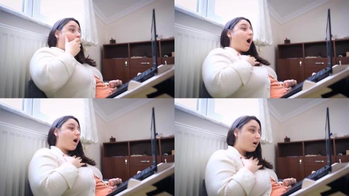 一些新闻让一个在家工作的职业女性感到惊讶