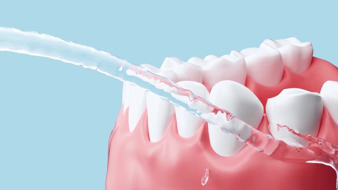 牙齿清洁动画洗牙动画牙齿美白牙科牙医