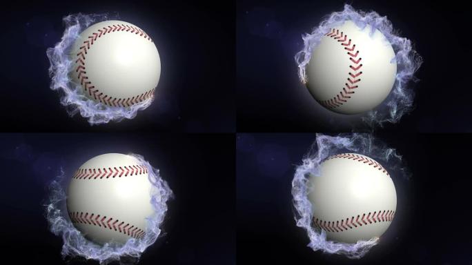 粒子环中的棒球球