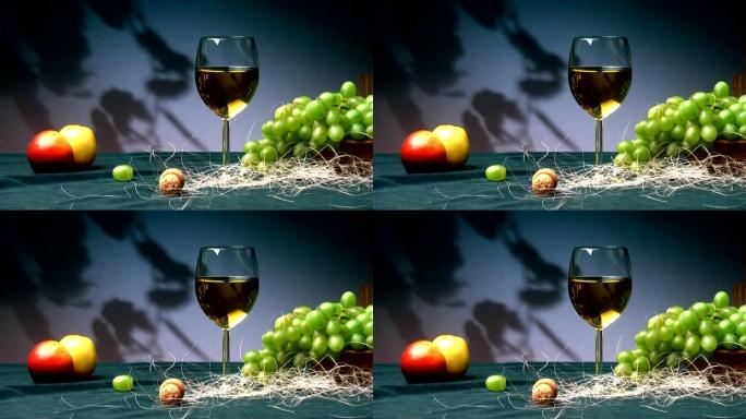 葡萄酒和水果成分3-4