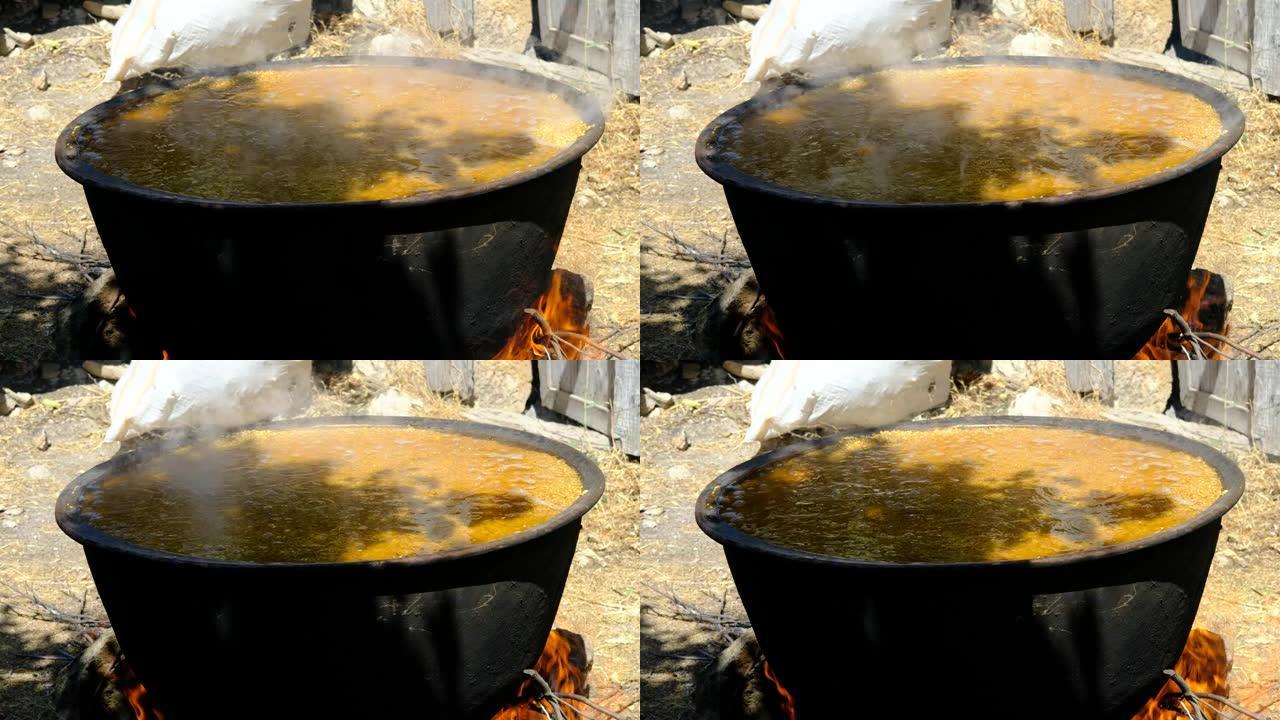 煮传统小麦烹饪