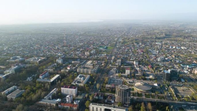 吉尔吉斯斯坦比什凯克市鸟瞰图