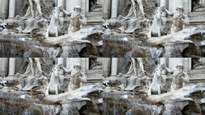 罗马特雷维喷泉细节