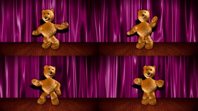 舞台上的跳舞熊-HD1080可循环