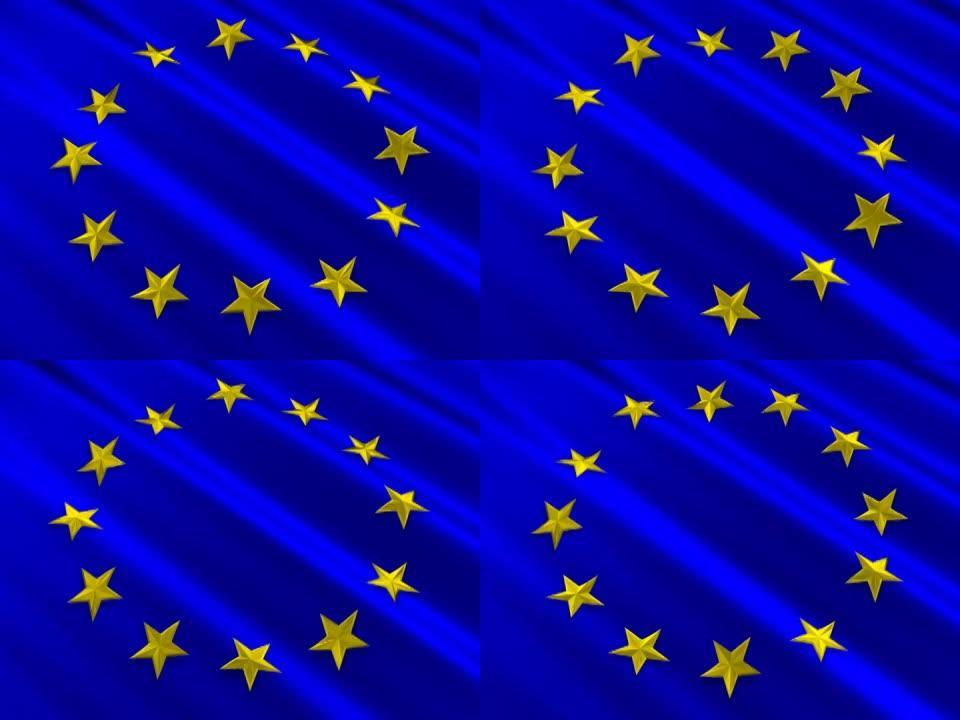 欧盟旗帜3D星环 (PAL，NTSC)