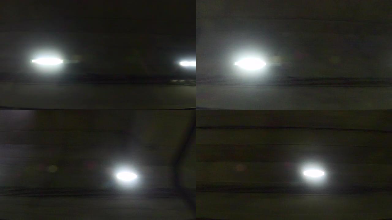 隧道顶灯灯光视频素材