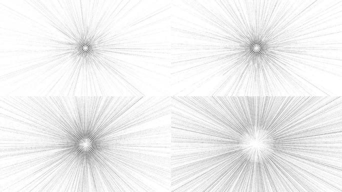 抽象黑白爆炸符号动画