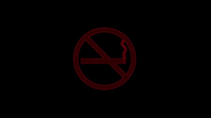 禁止吸烟标志警告信息动画不允许符号运动背景。rs_790
