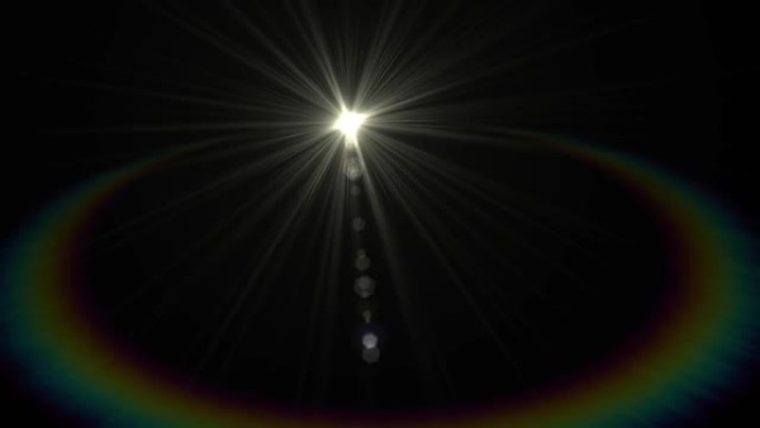 光透镜耀斑从左至右光线动画