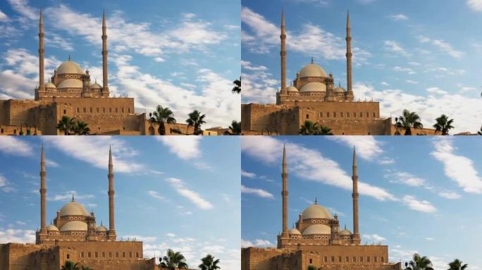 穆罕默德·阿里帕夏的大清真寺。埃及。时间流逝。