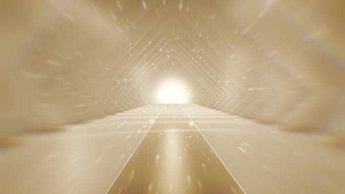 未来主义隧道 (可循环)。照明走廊的概念，室内设计，宇宙飞船，抽象，科学，技术，科学，建筑，工业，红