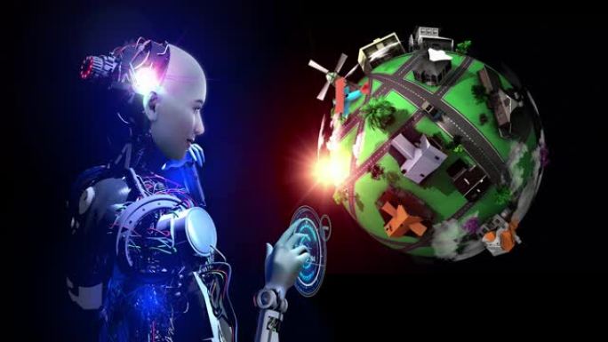 人工智能机器人创造元世界