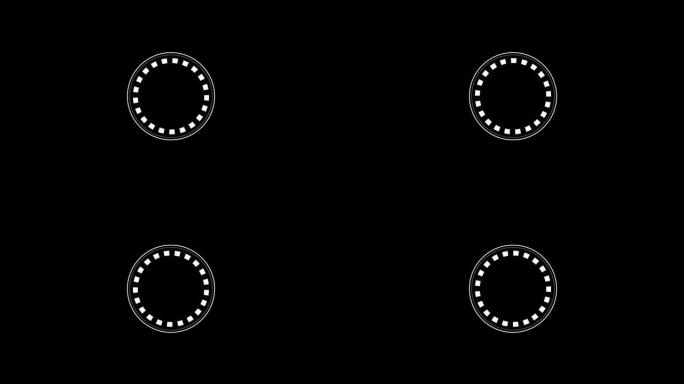 HUD circle接口，高科技未来显示，全息图按钮，加载，目标，介绍，阿尔法