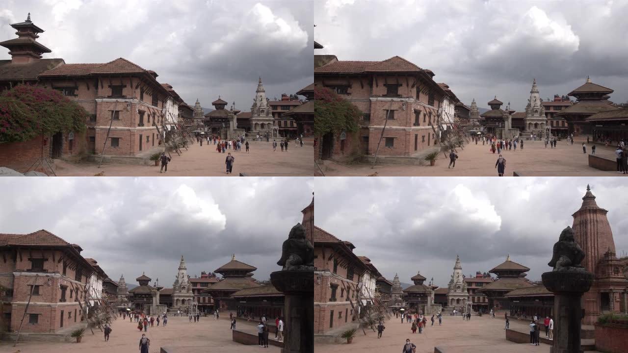 尼泊尔巴克塔普尔杜巴广场世界遗产加德满都谷