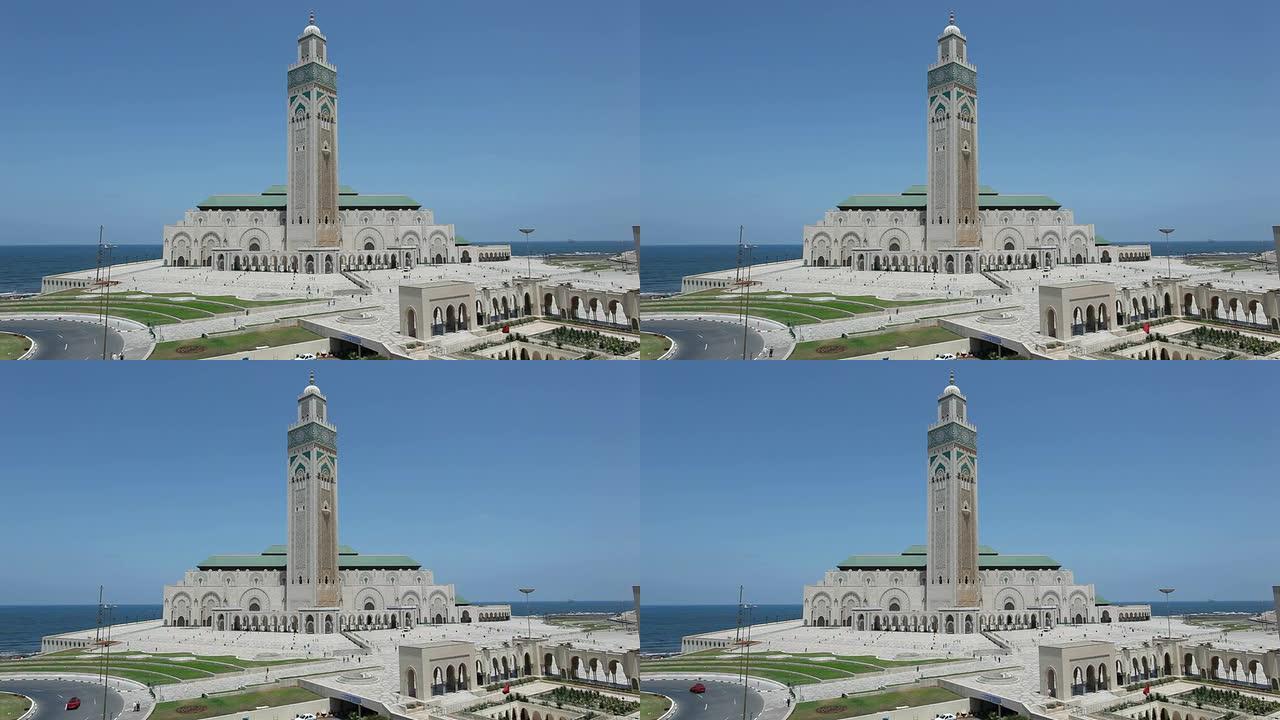 摩洛哥卡萨布兰卡的大清真寺