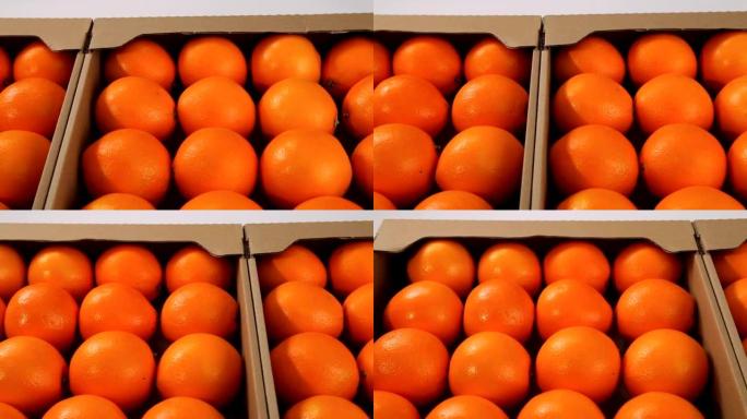 市场上的橙色水果