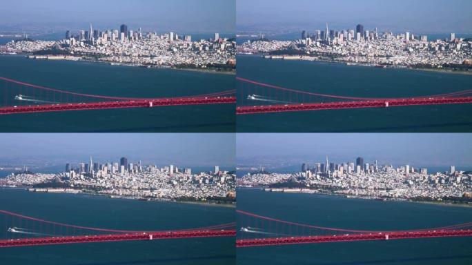 旧金山和金门大桥跨度