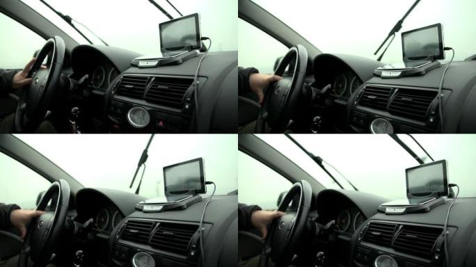 高清慢速: 汽车的仪表板