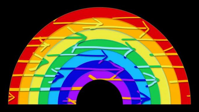 箭头彩虹