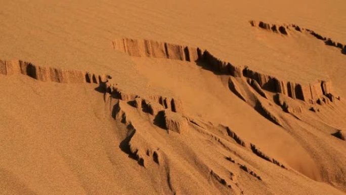 伊朗中部沙漠中的沙山