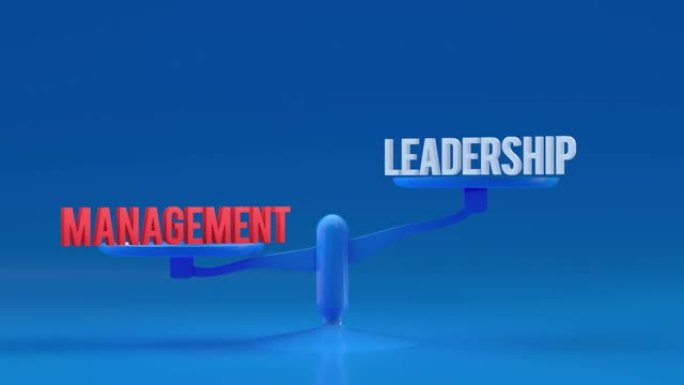 管理和领导权重，平衡，比例循环动画背景