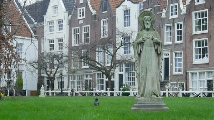 贝吉纳霍夫的庭院。荷兰阿姆斯特丹