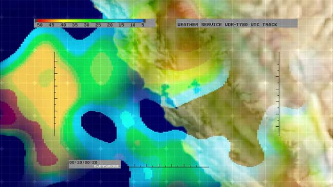 天气雷达数字卫星地图 (北加利福尼亚州)