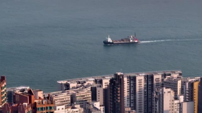 香港海上集装箱船大船船舶航海航行