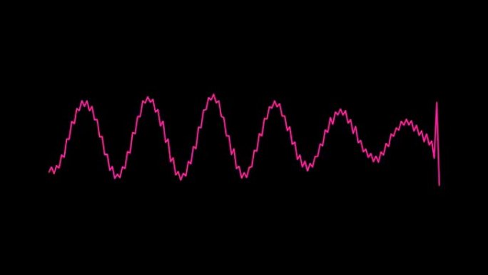 粉色音频模拟线