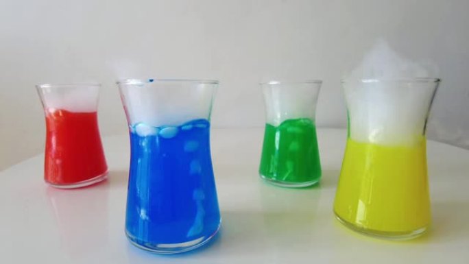用于化学分析的多色液体玻璃