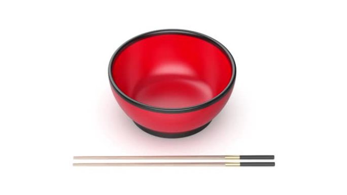 空碗和木筷子