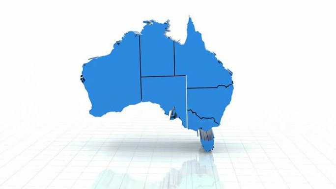 3d澳大利亚地图