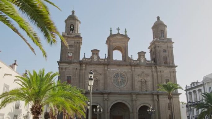 西班牙拉斯帕尔马斯镇大加那利岛上的圣安娜大教堂