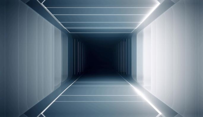 科技空间穿梭隧道循环视频