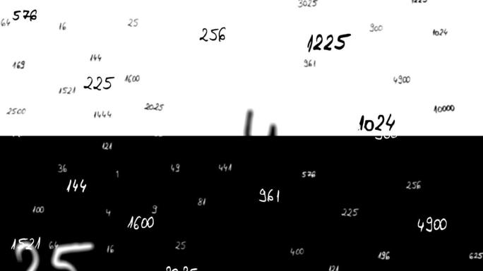 带阿尔法哑光的数学完美平方数循环