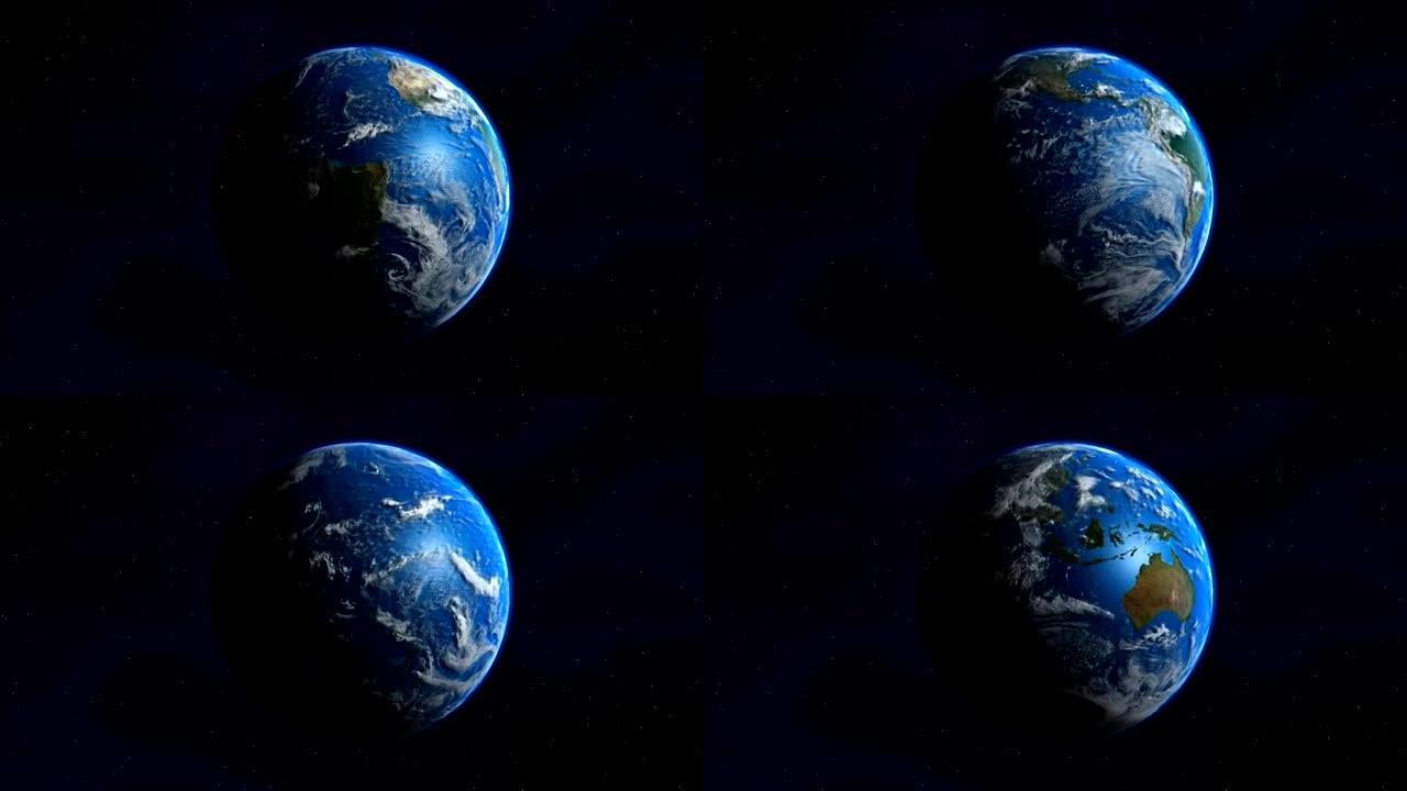 地球行星环。无尽的地球。