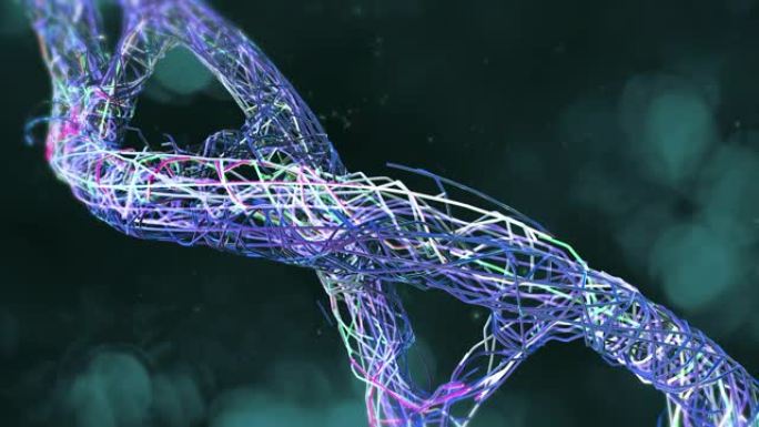 DNA结构粒子螺旋DNA链生态链