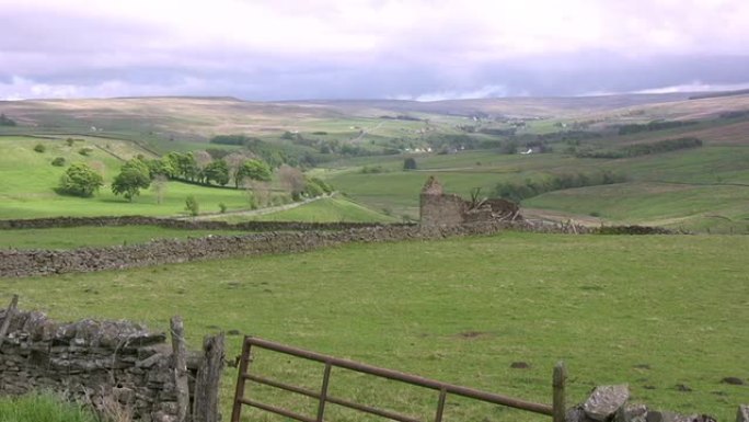 英国北部高地农场高沼地