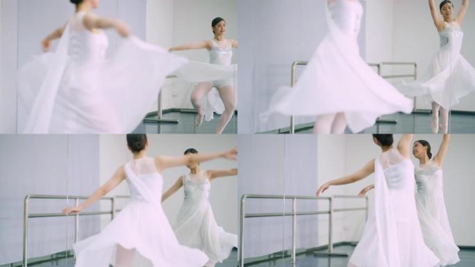 十几岁的女孩梦想成为芭蕾舞演员。