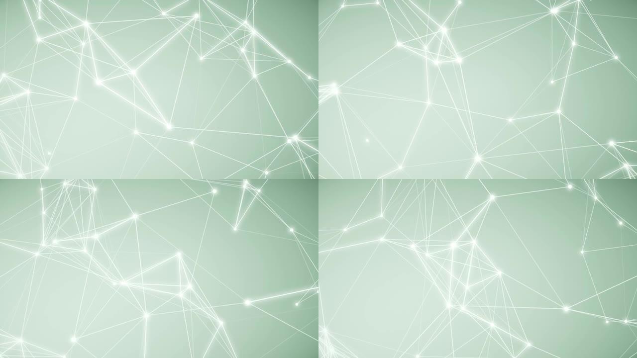 神经网络 (可循环) 丛抽象背景，技术，连接，通信，未来