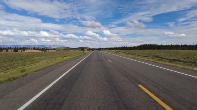 驾驶板犹他州风景小路12号布莱斯峡谷西行多摄像头组05美国西南后视