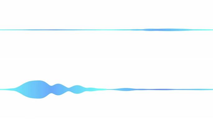 孤立在白色背景上的声波。数字声波均衡器。黑白概念下的音频技术wave概念和设计强调简约。