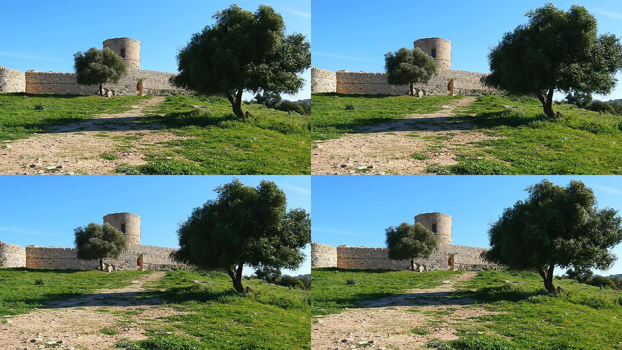 西班牙加的斯的Jimena de la Frontera城堡
